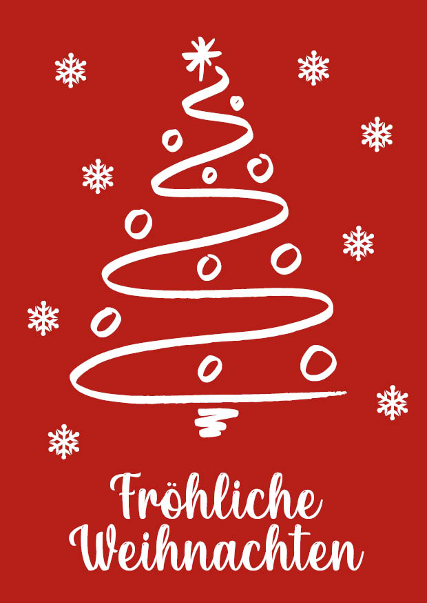 Weihnachtskarte Vorderseite